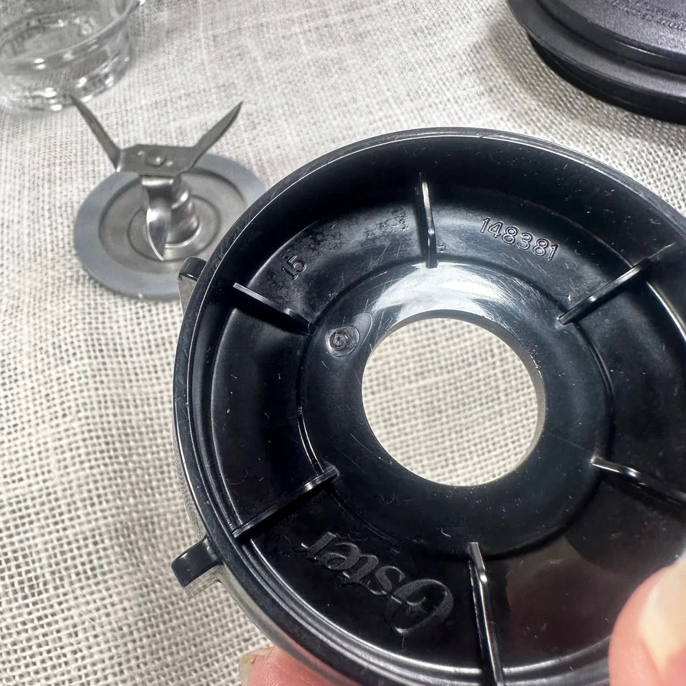 Oster Blender Replacement Glass Jar Complete Lid Blade Base Cap 6 Cup Pitcher